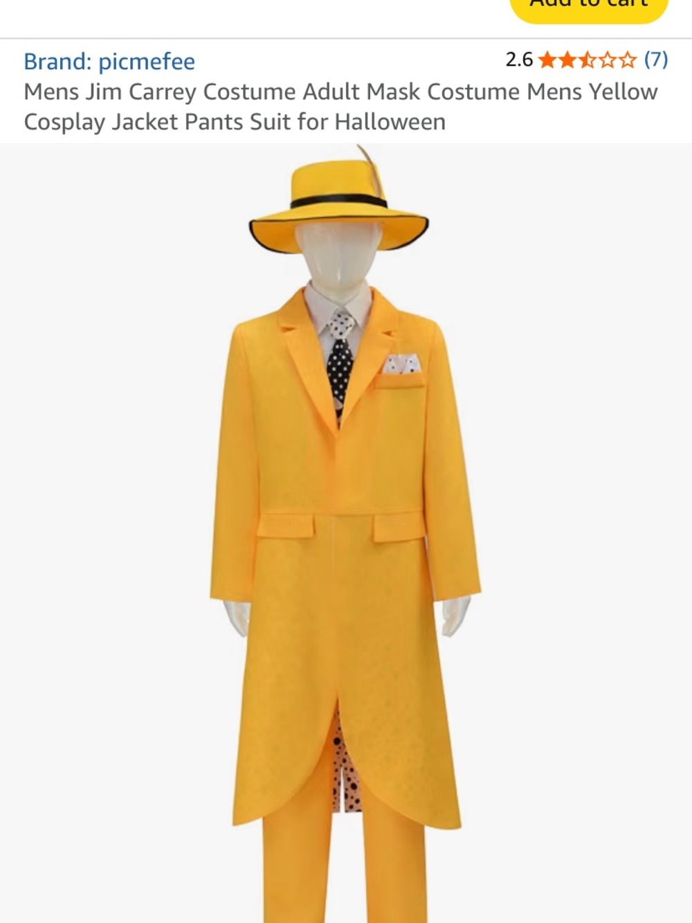 Jim Carreys- The Mask costume for child